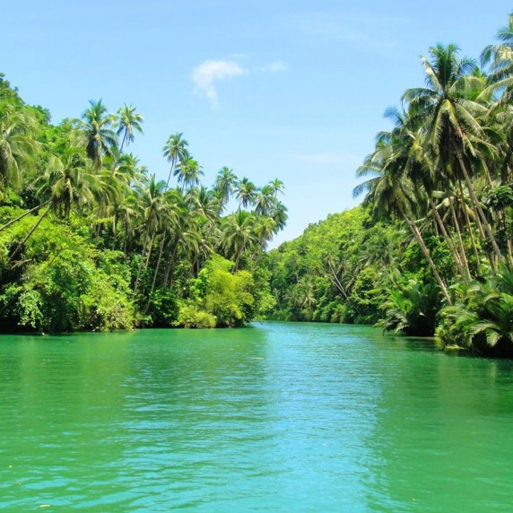 Loboc river in Philippines